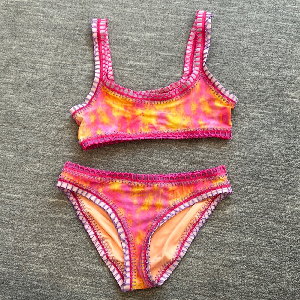 PQswim girls tie-dye bikini